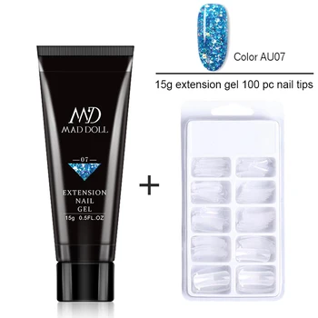 

2pcs Extension Nail Kit For Gel Quick Extension Slip Solution Set Soak Off Acrylic Gel Set Manicures Builder UV Gel Nail Art