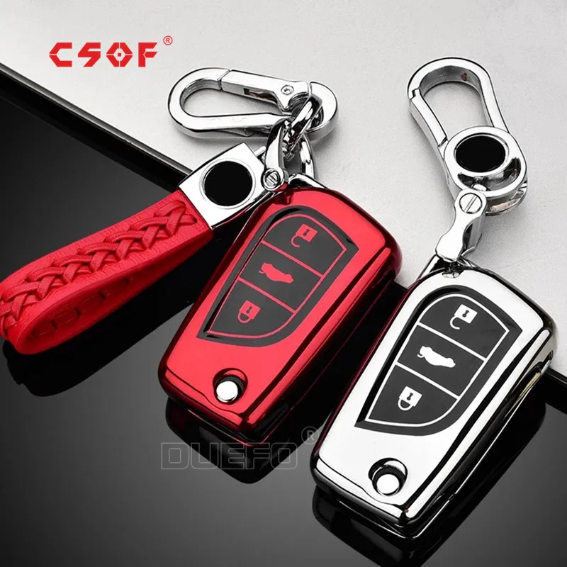 

TPU car key case Full cover For Toyota Auris Corolla Avensis Verso Yaris Aygo Scion TC IM 2015 2016 Accessories