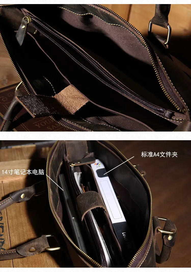 MAHEU роскошный бренд дизайн сумка для ноутбука Crazy Horse кожаная сумка для ноутбука винтажные компьютерные сумки PC сумка на плечо для мужчин