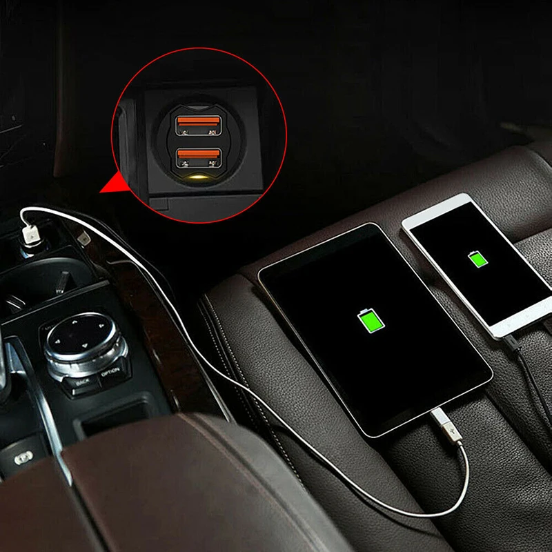 Универсальный 2.1A мини двойной usb порт автомобильное зарядное устройство прикуриватель розетка питание для huawei P30 Pro P10 P20 автомобильное зарядное устройство