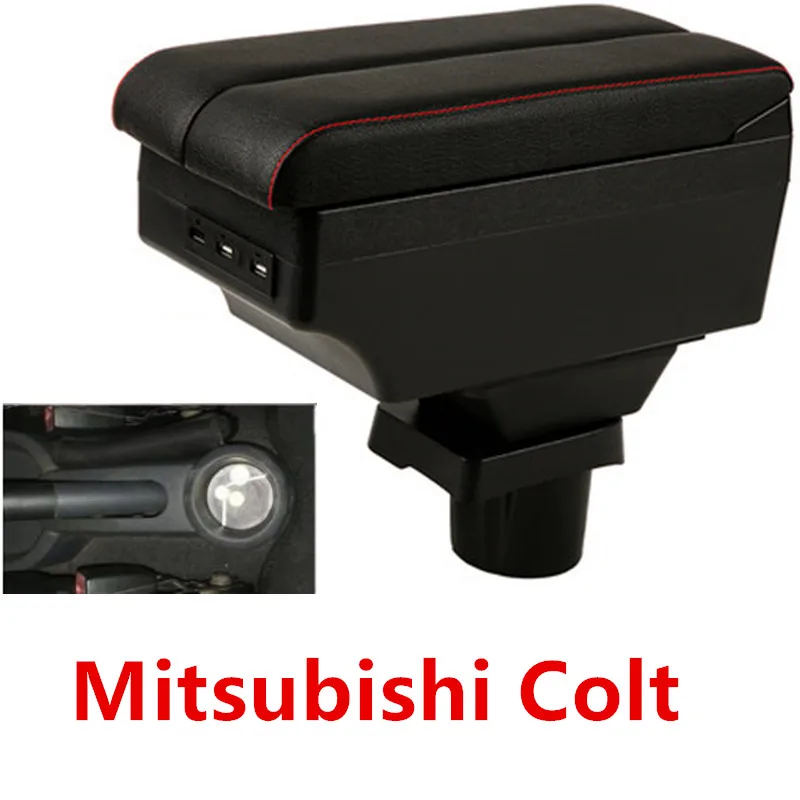 

For Mitsubishi Colt Armrest box double layer with usb interface