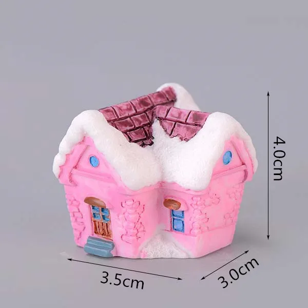 7 1 шт. милый Рождественский мультяшный дом 3D модель Фигурка садовая Фея Декор стекло DIY Украшение дома миниатюрное ремесло - Цвет: 7