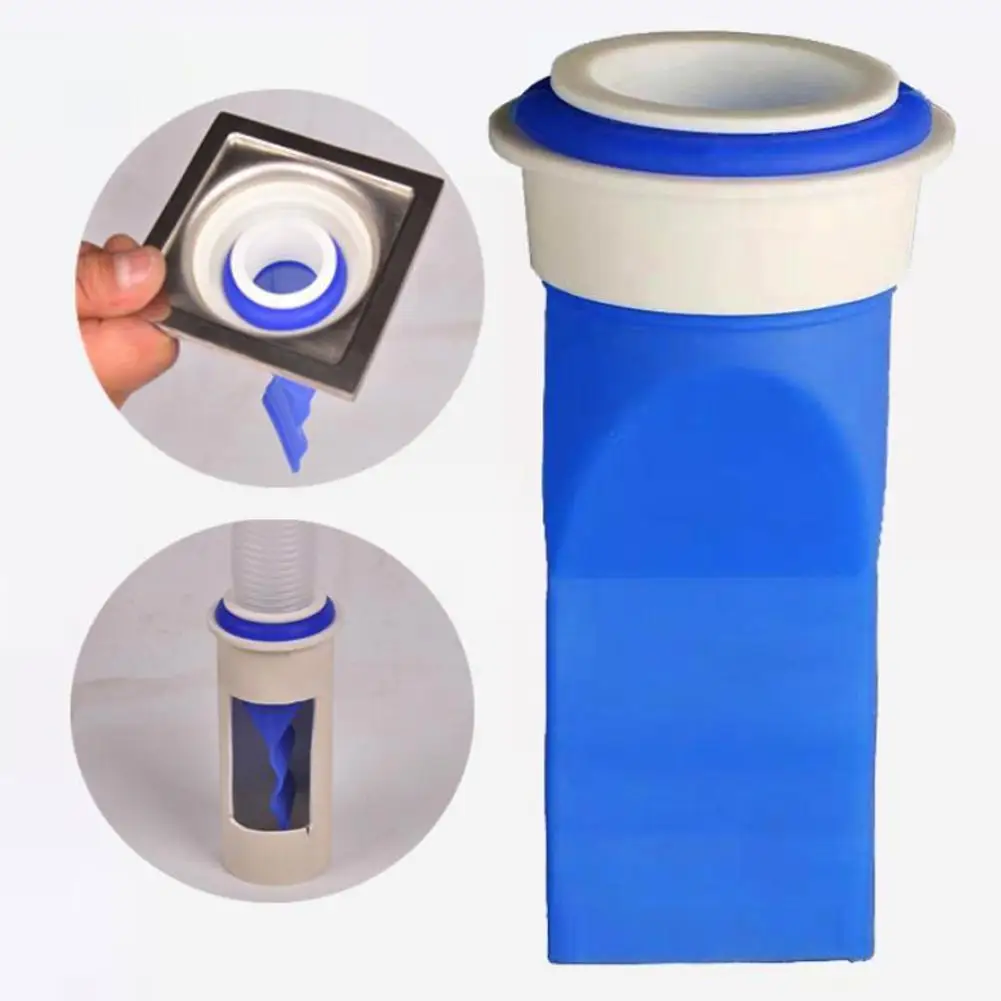 

Silicone Floor Drain Drainage Pipe Deodorization Sealing Pipe Joint Floor Drain for Kitchen Bathroom