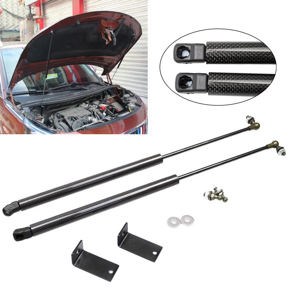 

For Peugeot 5008 for Deux Mille Huit 2017-2022 Front bonnet Hood Carbon Fiber modify Gas Spring Struts Prop Lift Support damper
