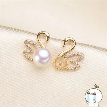 

Earrings Accessories For Women DIY Jewelry Making DIY Handmade Pearl Ear Hook Party Silver Unique 2019E077