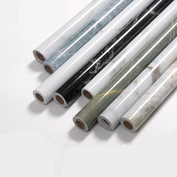 

3M/5M/10M Kitchen Marble Wallpapers PVC Wall Paper Wall Stickers Countertop Sticker Bathroom Self Adhesive Waterproof Wallpaper