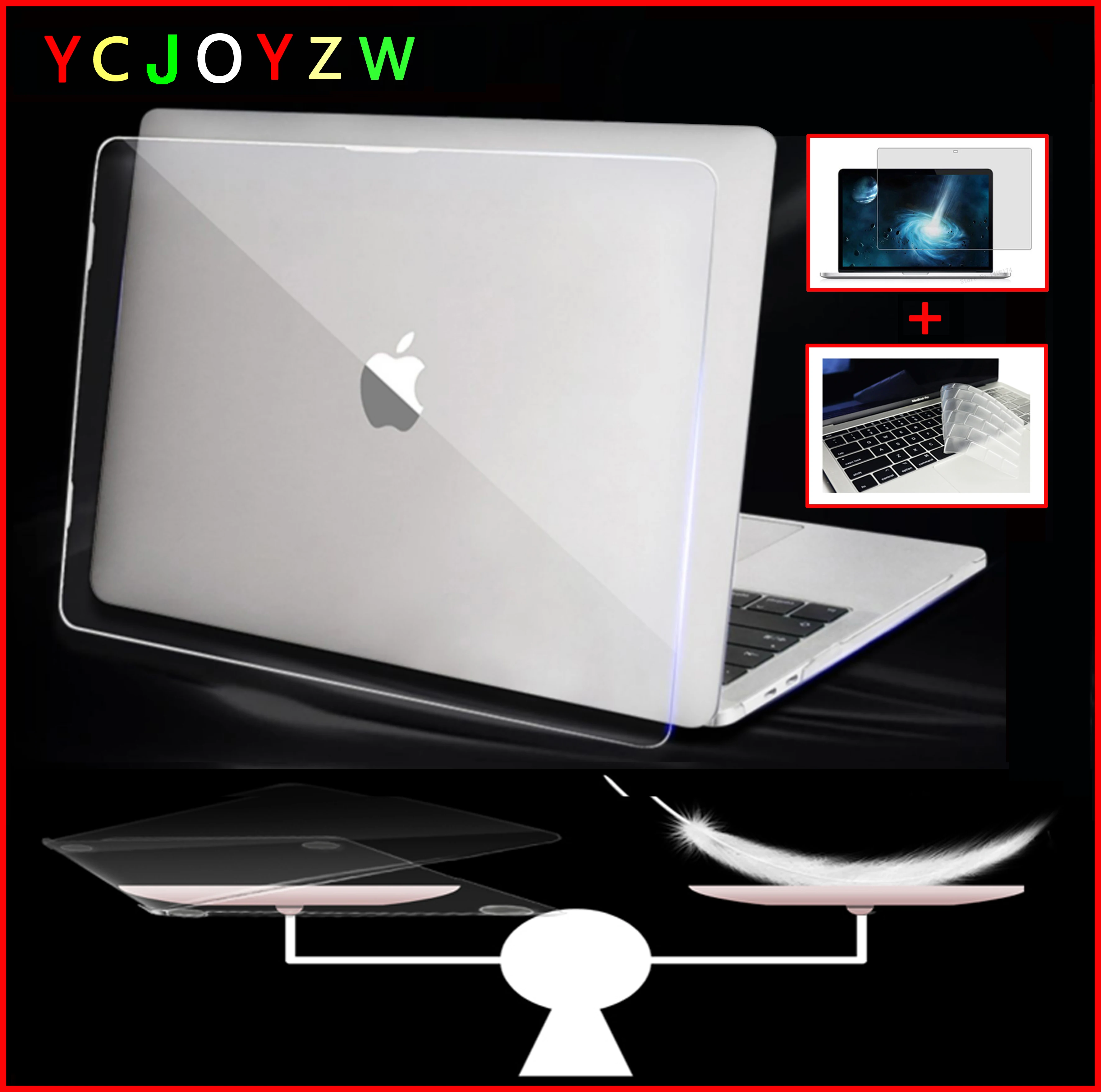 Чехол для ноутбука MacBook Air Pro Retina 11 12 13 3 15 4 16 дюймов 2018񟭓񟭔 New A1932 A2179 A2251 Touch Bar