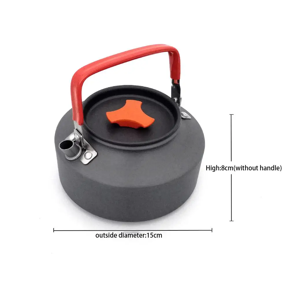 MeterMall Outdoor Camping Pot Teapot Suits Portable Cookware Sets for Picnic