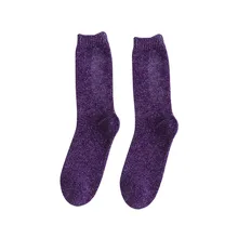 Свободные бархатные женские носки с рюшами; 5 пар; теплые женские носки в стиле ретро; цветные дышащие носки; chaussette femme