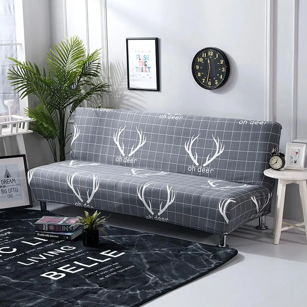 

Printed Stretch Sofa Covers Deer Slipcover Protector seat Couch Cover 2/3/4-seater No Armrest Chair Cover for Living Room