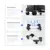 ORICO Computer Towers Stand Cart PC Cases Mobile Adjustable Computer CPU Holder with 4 Locking Caster Wheels for Gaming