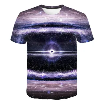 

Summer Trend T Shirt Men Harajuku Psychedelic Starry Sky 3D Print T-shirts Top Selling O Neck Short Sleeve T Shirt 2020 Clothing