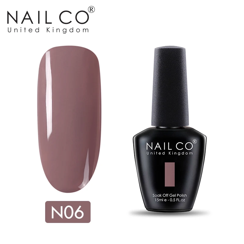 NAILCO УФ светодиодный Гель-лак для ногтей smalto Полупостоянный unghie живопись гель лак Manicura permanente замочить от ногтей Гель-лак художественный - Цвет: N06