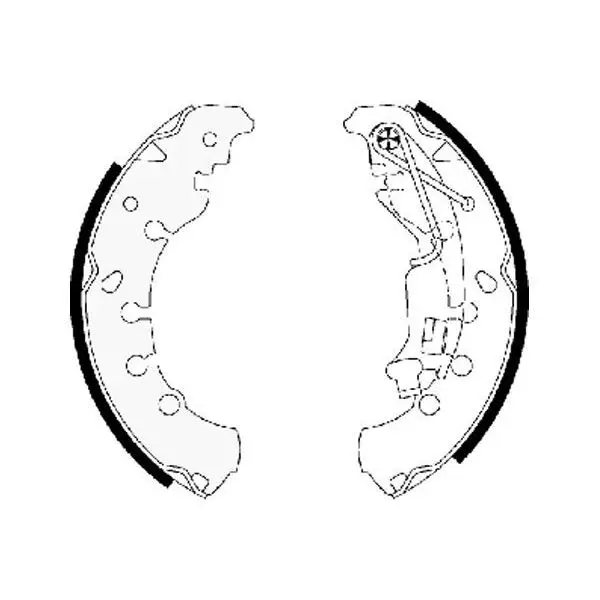 Колодки бараб. Fiat Panda/Punto 1.2i, Opel Corsa D 1.0-1.4i/1.3C