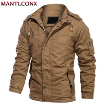 MANTLCONX, ветровка, длинное пальто, брендовая зимняя куртка, Мужская плотная теплая парка, пальто с капюшоном, флисовые мужские куртки, мужская верхняя одежда