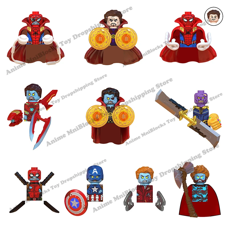Мини-фигурки героев Диснея WM6132 игрушки-конструкторы What If зомби Железный