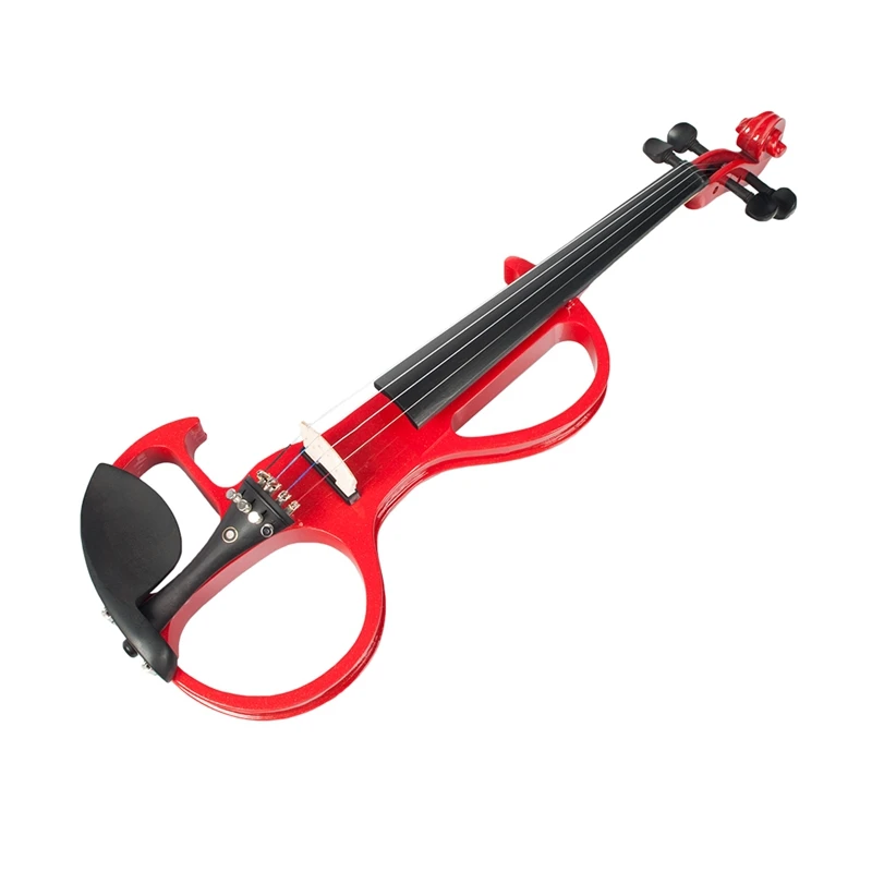 Naomi Electric Violin 4/4 Solid Wood Electric Silent Violin Fiddle for Students Beginners New Set
