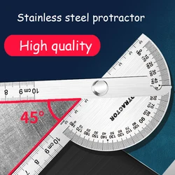 High-precision Stainless Steel Protractor Woodworking Angle Ruler Measuring Tool Industrial Grade Multi-function Angle Ruler