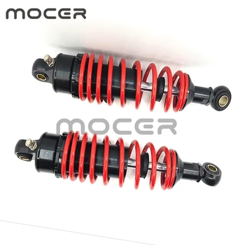 

1 Pair 320mm Black Motorcycle Dirt Bike Rear Suspension Air Shock Absorber New + red