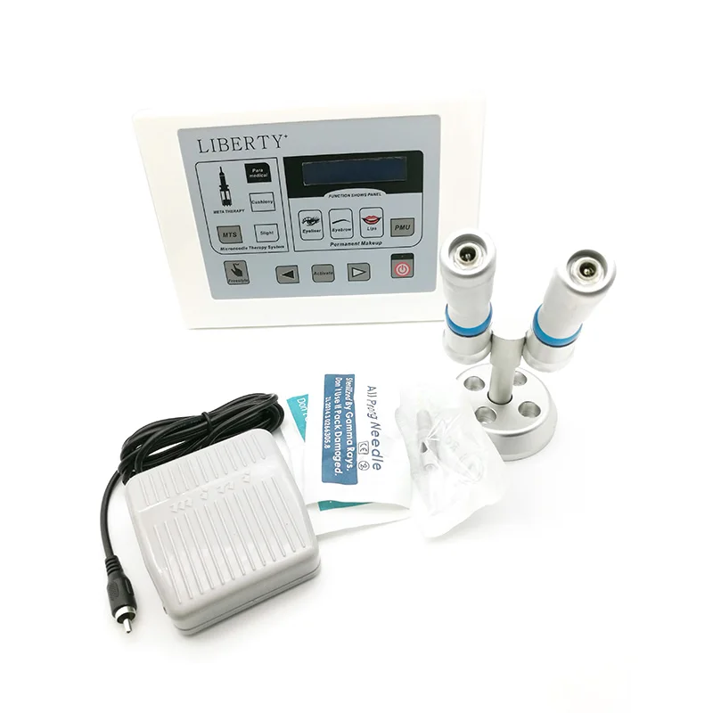 Профессиональный Liberty бровей цифровой Перманентный макияж татуировки машина комплект с 2шт татуировки ручка и 20шт иглы татуировки художественные инструменты