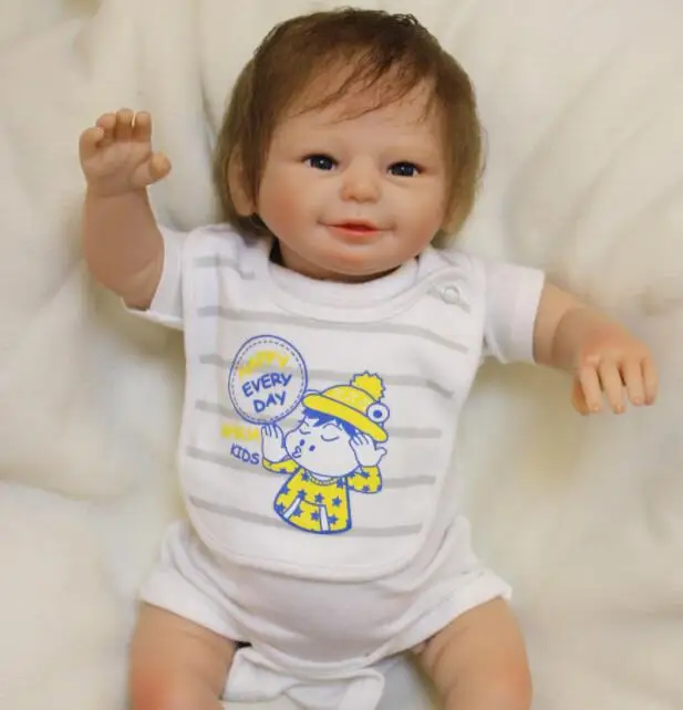 Мягкие силиконовые младенцы для продажи 20 дюймов Reborn Baby Doll реалистичные, которые выглядят реальными, модные куклы, игрушки для принцесс детей