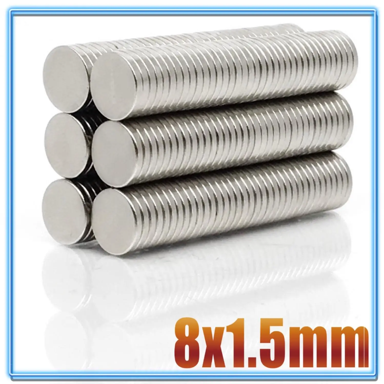 Round Neodymium Magnets 20~500Pcs N35 Round Magnet 8x1 8x1.5 8x2 8x3 8x4 8x5 8x6 8x10 Neodymium Magnet Permanent NdFeB Super Strong Powerful