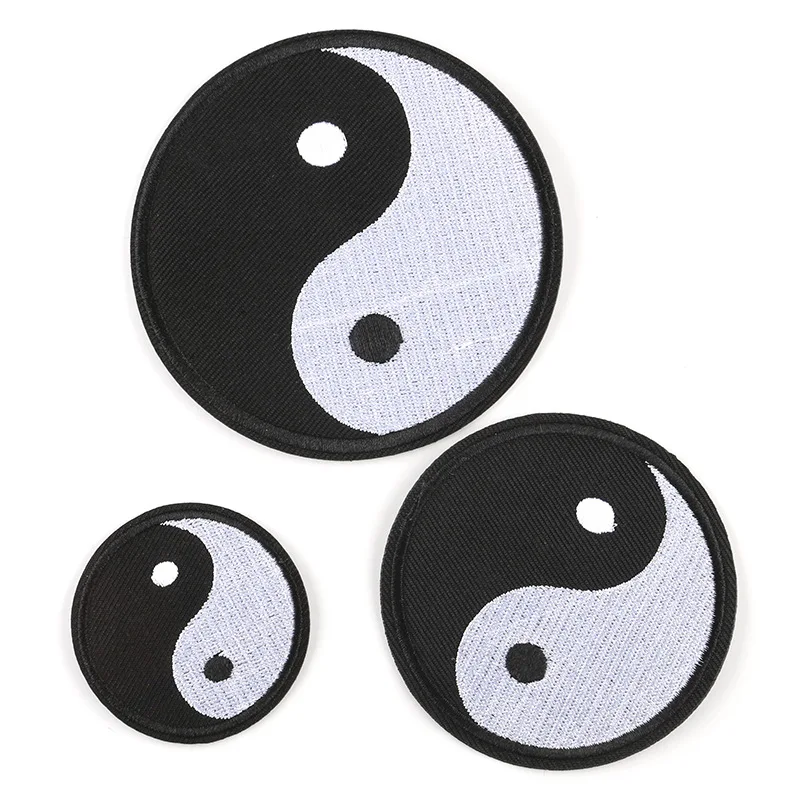 

Five Elements Tai Chi Gossip Patches Clothing Applications Embroidered Stripes Badges Iron on Appliques Stickers for Clothes @G