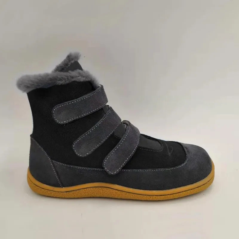 TipsieToes Top Brand Barefoot Genuine Leather Baby Toddler Girl Boy Kids Shoes For Fashion Winter Snow Boots