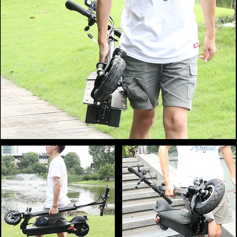 US $474.48 60kmH Electric Scooter 1000w 48v Battery Motor With Seat Electric Scooter Adults High Power Electro Escooter Patinete Eletrico