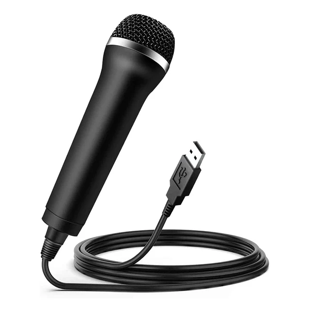 Universal USB Wired Microphone Karaoke Mic Musical Tools for PlayStation 4/ PS4/Switch/Wii/Xbox/PC Gaming Console Peripherals - AliExpress