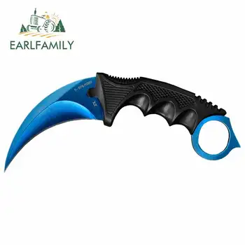 

EARLFAMILY 13cm x 5.5cm for Csgo Claw Knife Personality Creative VAN Car Stickers JDM Accessories Personality Bumper SUV Decor