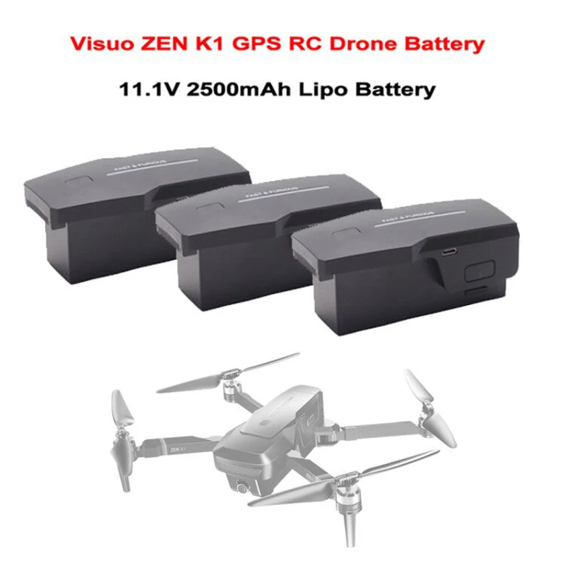 11,1 V 2500mAh Lipo батарея для Visuo ZEN K1 4K широкоугольная HD Двойная камера 5G Wifi FPV gps RC Дрон Квадрокоптер батарея запасные части