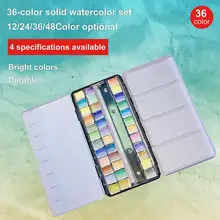 Профессиональный художественный железный ящик акварельный твердый пигмент краски 36 цветов