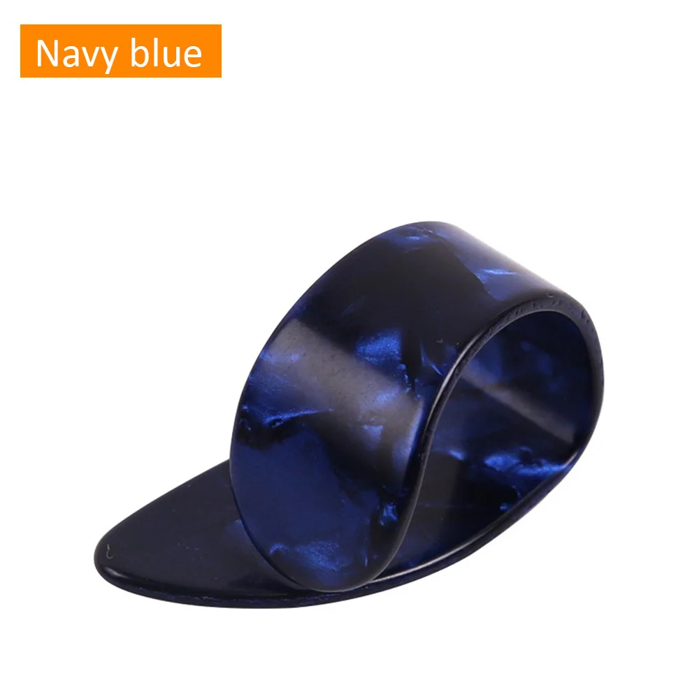 Navy Blue 1 шт. гитарный медиатор с большим пальцем для акустической электрической гитары, толщина баса 1,2 мм - Цвет: Navy Blue