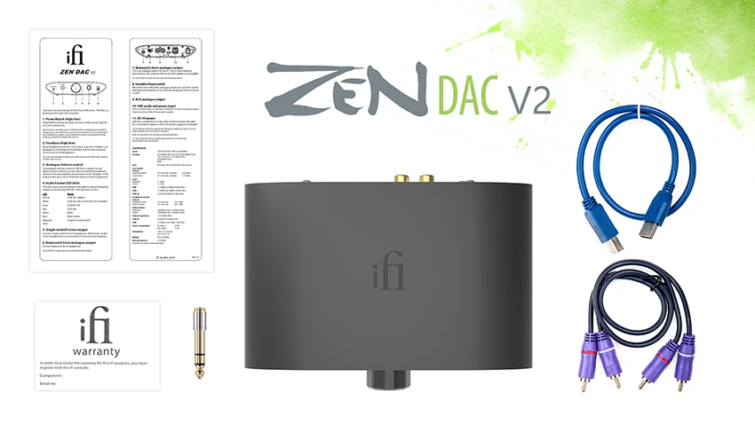 Ifi Zen Dac V2 Mqa Decoder Desktop Digital Analog Converter With Usb 3.0  Rca - Audio System Upgrade Hifi Music Dac Amp - Digital-to-analog Converter  (dac) - AliExpress