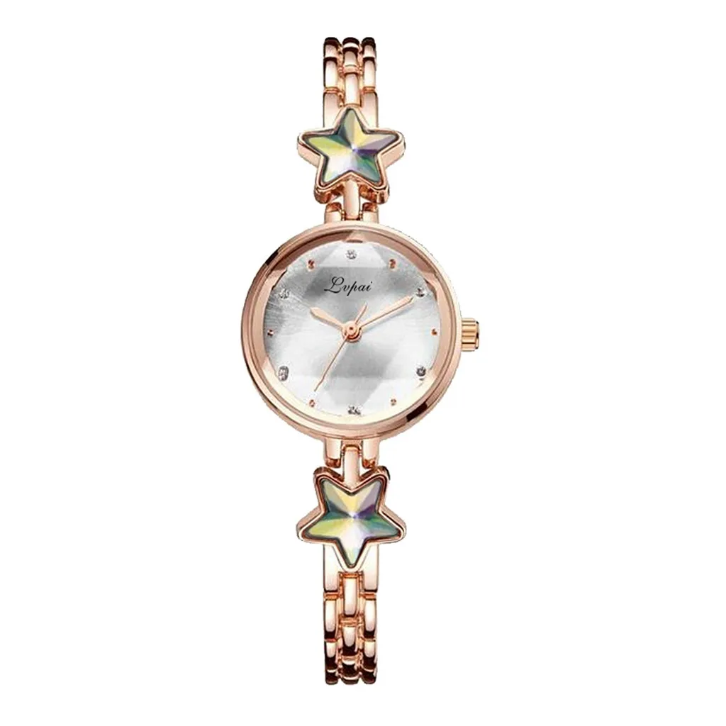 Relogio feminino, модные, темпераментные, с поднятым циферблатом, кварцевые, звезда, стразы, стальной браслет, часы для женщин, montre femme - Цвет: C