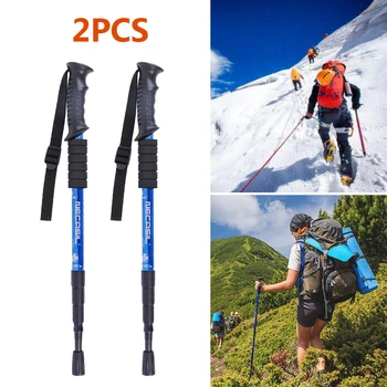 

Nordic Walking Sticks Telescopic Trekking Climbing Anti Shock Hiking Walking Trekking Trail Poles Stick Adjustable Canes Elderly