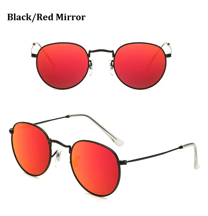 Классические круглые Винтажные Солнцезащитные очки для женщин и мужчин, модные зеркальные ретро очки для вождения, женские солнцезащитные очки Oculos De Sol