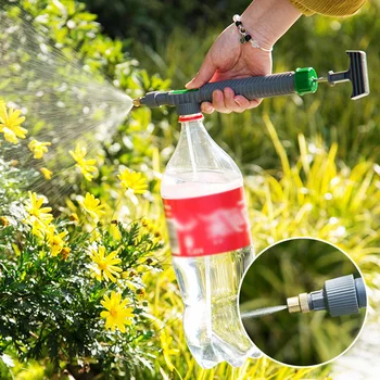 High Pressure Air Pump Manual Sprayer Adjustable Drink Bottle Spray Head Nozzle Garden Watering Tool Sprayer Agriculture Tools 3