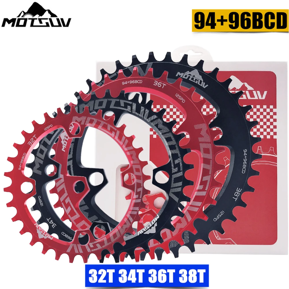 MOTSUV Овальный 94+ 96 мм 94BCD/96BCD 32/34/36/38T MTB горный велосипед передняя Звездочка для ALIVIO M4000 M4050 NX GX X1 рукоятки велосипеда Запчасти