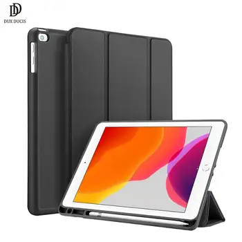 

DUX DUCIS Smart Case For iPad 7 2019 PU Leather Flip Soft Cover For iPad 7th Gen 10.2 inch case iPad 10.2 2019 Pencil Holder Fun
