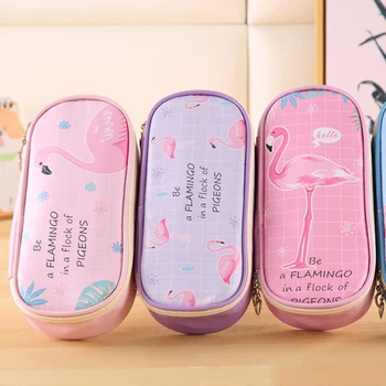 

Kawaii Moltres Pencil Case Leather Zipper Storage Pencil Box for Girls Cute Stationery Pencilcase Kalem Kutu School Supplies
