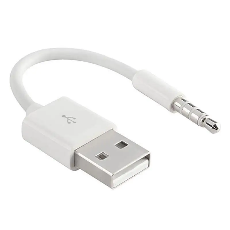 

3.5mm Jack AUX to USB 2.0 Data Sync Charger Cable for iPod 2nd 3rd 4th 5th 6th 7th USB Audio Cable adapter MP3 Player cord 15cm