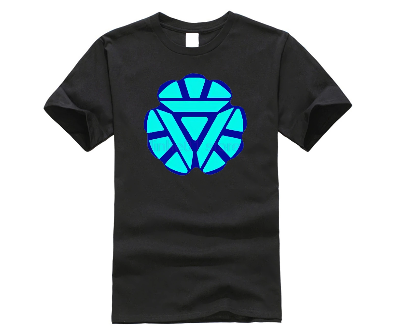 

MEN Mens noctilucence Luminous t shirt Superhero Iron Man Flash batman clothing night shining T-shirt plus size cotton