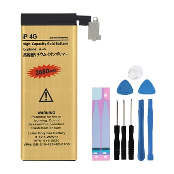 

OHD New 0 cycle Replacment Battery for Apple iPhone 4 4g Internal Batteries Accumulator for Smart Phone with tools as gift