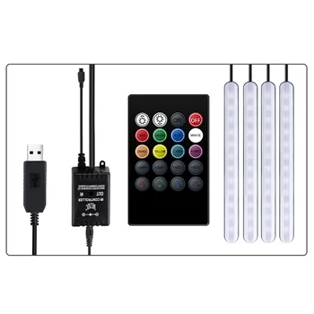 

LED Atmosphere Light USB Interface With Remote Control Parts Accessories 4Pcs