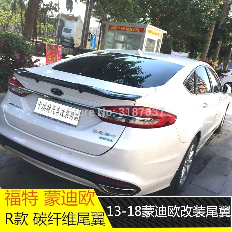 

For Ford Mondeo / Fusion auto parts new models FRP fiberglass Unpainted Rear Roof Spoiler Wing Trunk Lip Boot Cover Car Styling