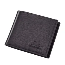 

Fashion New Men's Wallet Casual Short Two-fold Horizontal Men's Pu Leather Solid Color Men's Open Coin Purses Luxury Card Holder