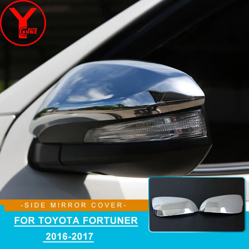 Хромированная боковая крышка зеркала заднего вида для toyota hilux revo fortuner innova 2016-2017 rav4