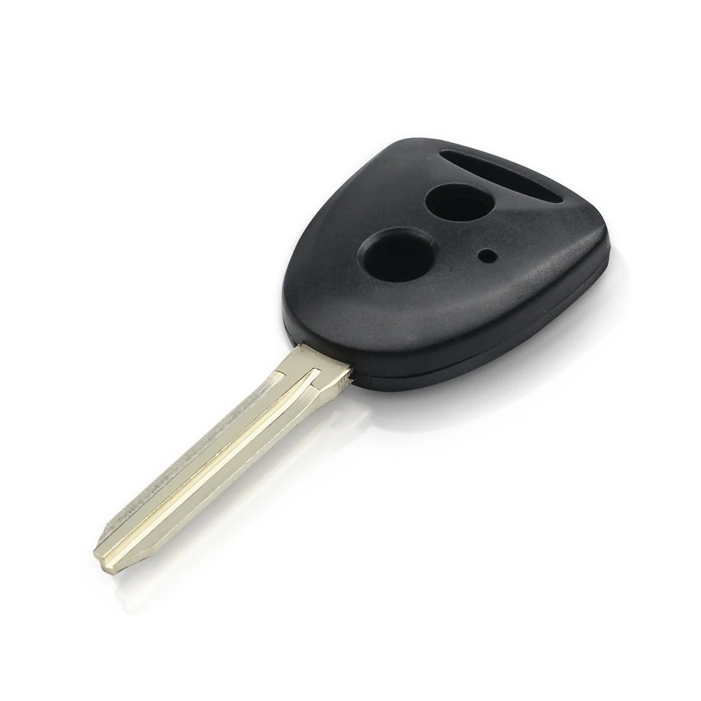 KEYYOU 10 шт. чехол для дистанционного ключа автомобиля с лезвием TOY43 2 кнопки для Toyota Avanza Calya wigo Fit Daihatsu Xenia Ayla Sigra